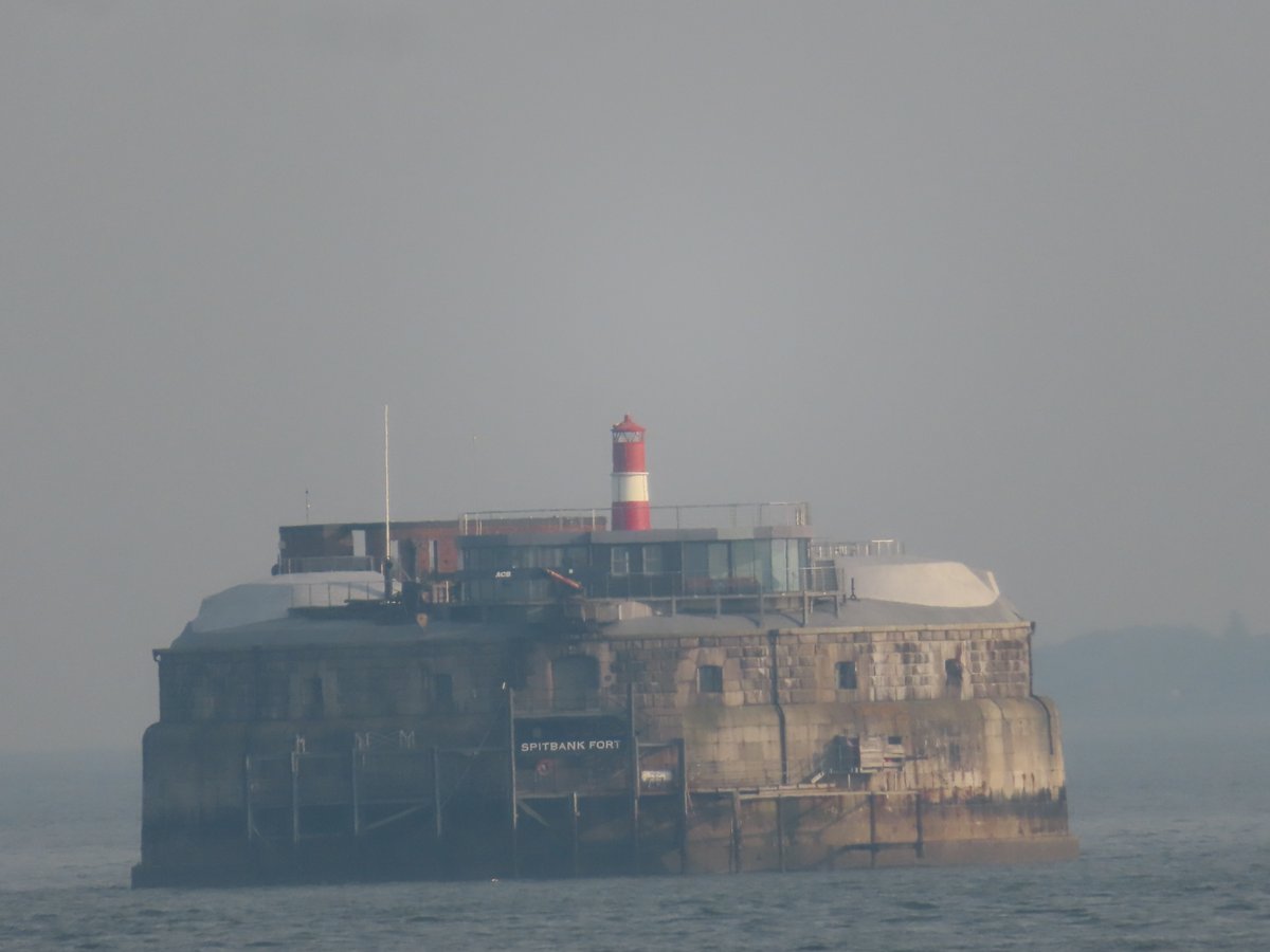 A fort in the Solent on the 12/5/2024.