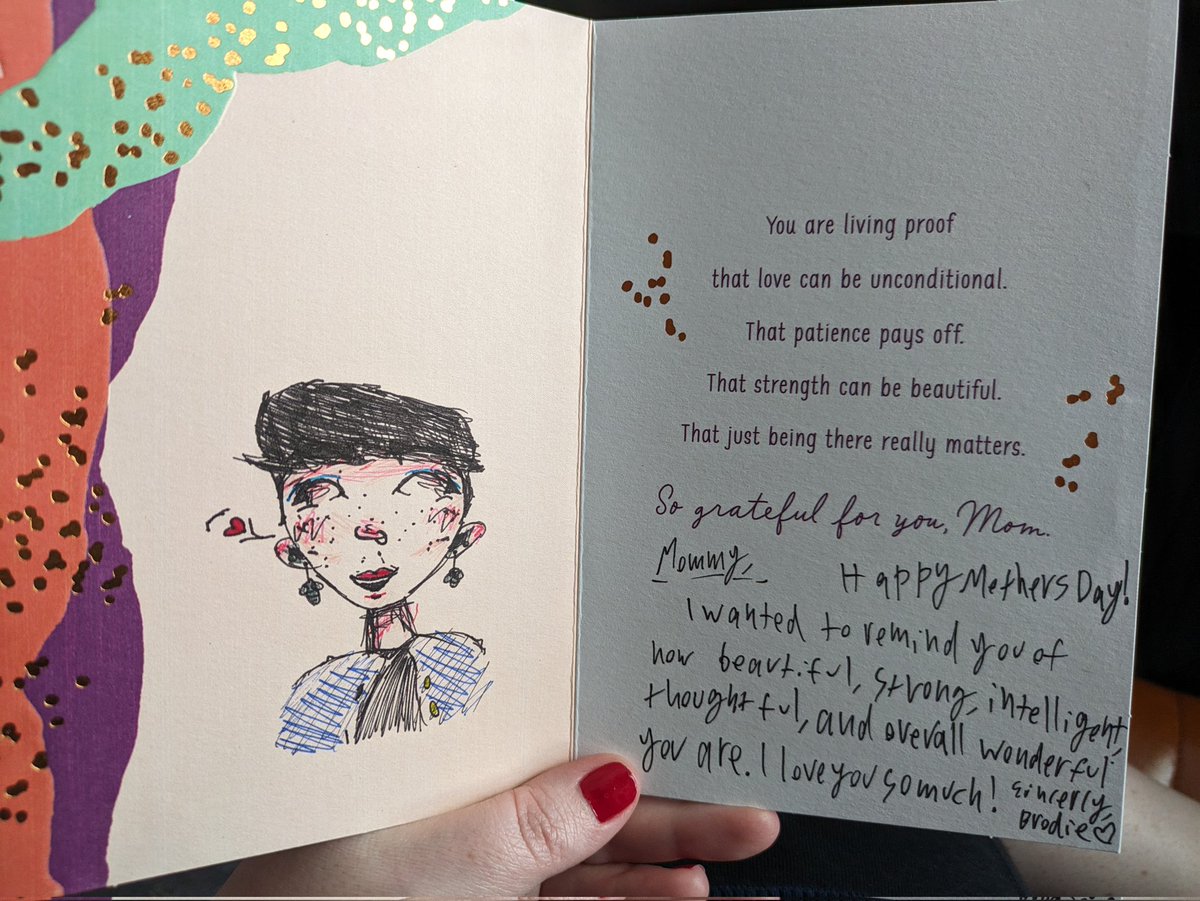 Is it mother's day, if you don't go plant shopping? (I love how these cards reflect their personalities perfectly.)
