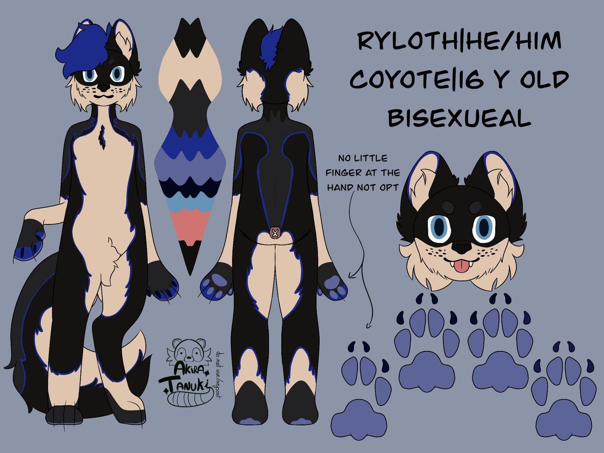 Ref sheet commission for .ryloth. from discord 

#comission #furry #anthro #coyote #anthrocoyote #comissionsopen