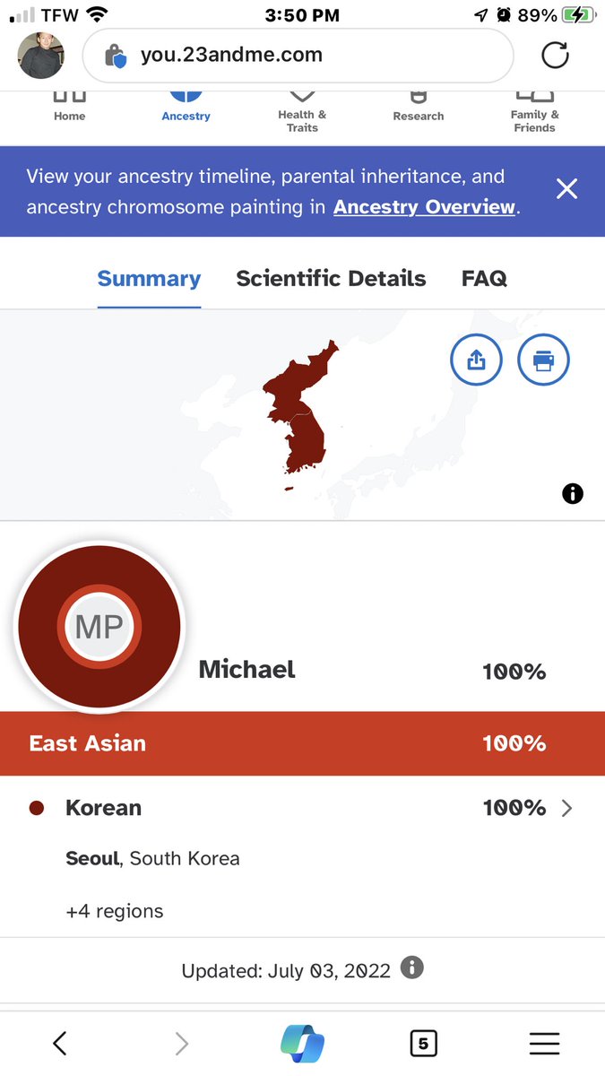 Who is 100% one nationality?  I am purebred, how about that.