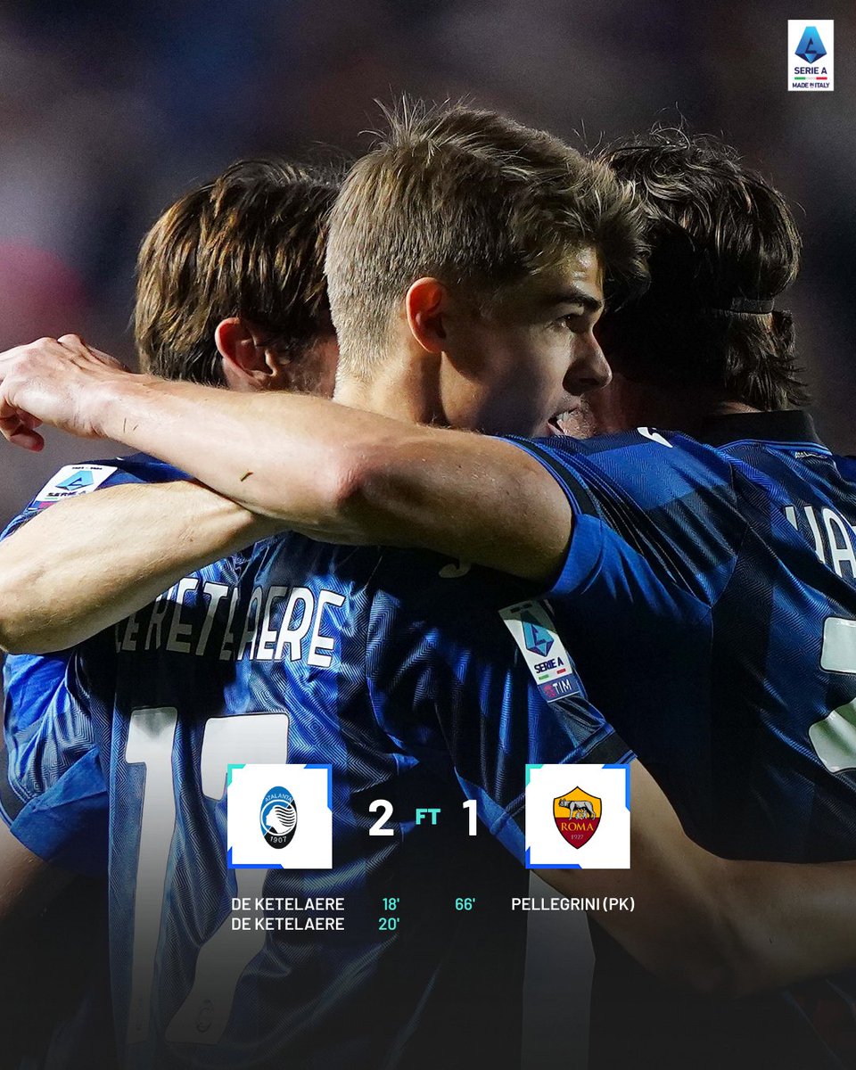 Atalanta with a game to spare won't be giving up that 5th #UCL spot anymore. A possible 6th spot (for #ASRoma or #SSLazio) is also in their hands but a that requires beating the unbeatable Leverkusen. #AtalantaRoma #SerieA