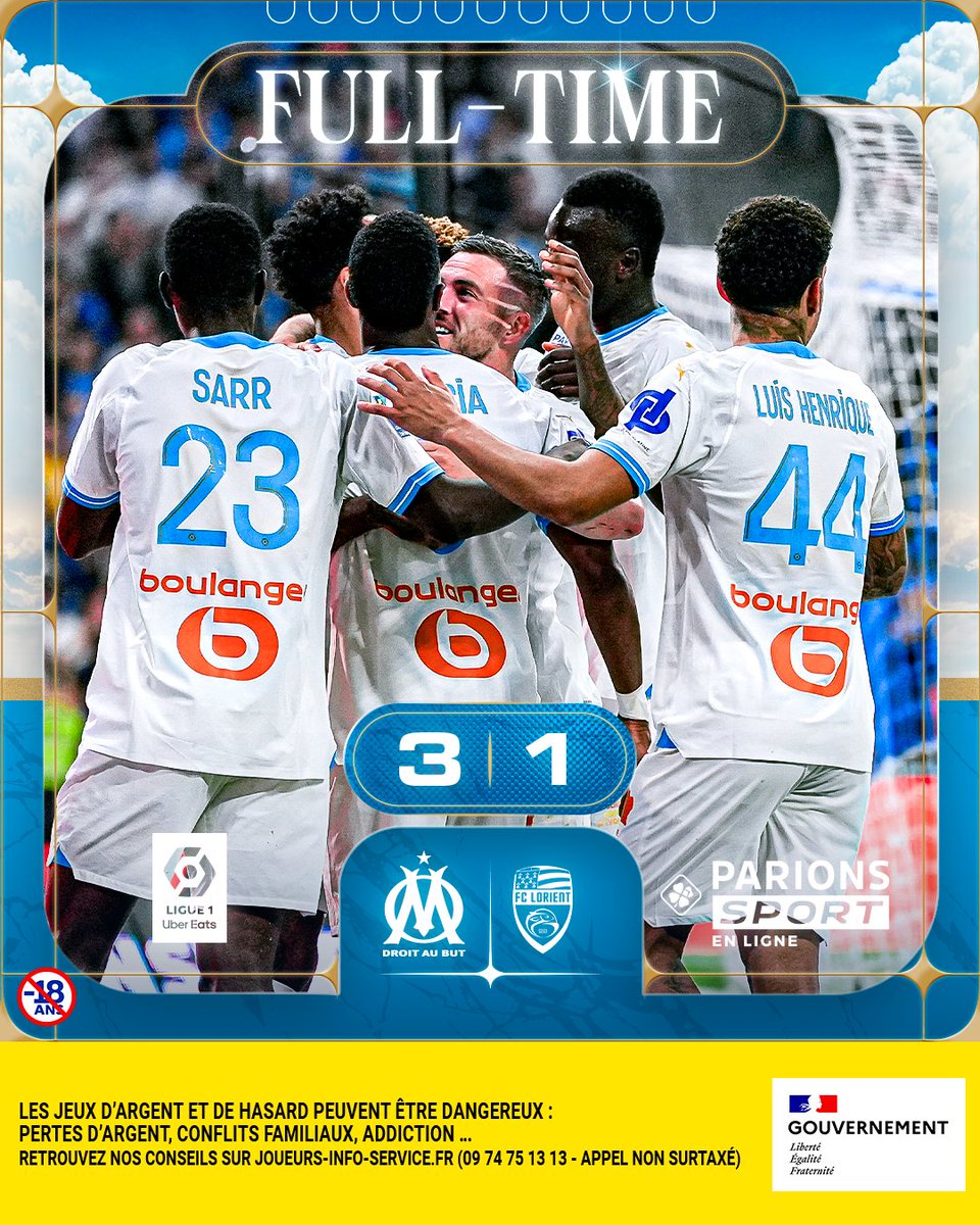 ⏱ 90’+7 | #OMFCL 3️⃣-1️⃣ 🏁 𝐋’𝐎𝐌 𝐒’𝐈𝐌𝐏𝐎𝐒𝐄 ! 𝗔𝘂𝗯𝗮 🇬🇦 par 2️⃣ fois et 𝗚𝗶𝗴𝗼𝘁 🇫🇷 permettent aux Olympiens de finir la saison à domicile par 𝘂𝗻𝗲 𝘃𝗶𝗰𝘁𝗼𝗶𝗿𝗲 ! 💪 📆 Rendez-vous mercredi à Reims !