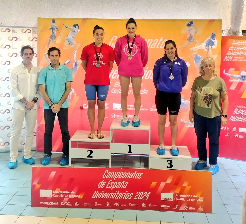 🏊🏻‍♀️ Ángela Martínez (<a href="/04angelaa/">Angela</a>) consigue 3 medallas en el Campeonato de España Universitario de Natación 2024

🥇800 m libre
🥇400 m libre
🥈200 m libre

#CEU2024 #CEU2024UCLM
<a href="/ui1Universidad/">Universidad Isabel I | Tu universidad online</a> <a href="/deportegob/">CSD</a> <a href="/UI1_Nutricion/">Nutrición UI1</a> <a href="/Deportesjcyl/">Deporte Castilla y León</a> <a href="/RFEN_Oficial/">RFEN</a> <a href="/ceus2024UCLM/">ceus2024_UCLM</a> <a href="/TalaveraAyto/">Ayto Talavera</a>