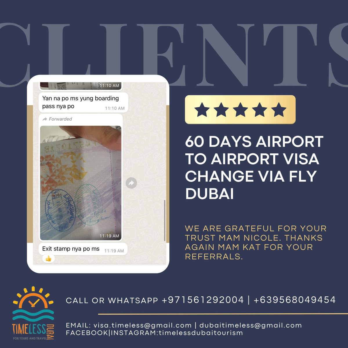 timelessdubai's tweet photo. Thank you so much to all our clients. 💐✈️

+971561292004 - CALL &amp; WHATSAPP

#Dubai #dubaitourism #tour #explore #adventure #tourist #dubaivisa #visa #dubailife #mydubai #airplane #travel  #vacation #explore #ticket #traveler #desert #desertsafari #timeless #timelessdubai #tdtt https://t.co/g6JDepNmIZ