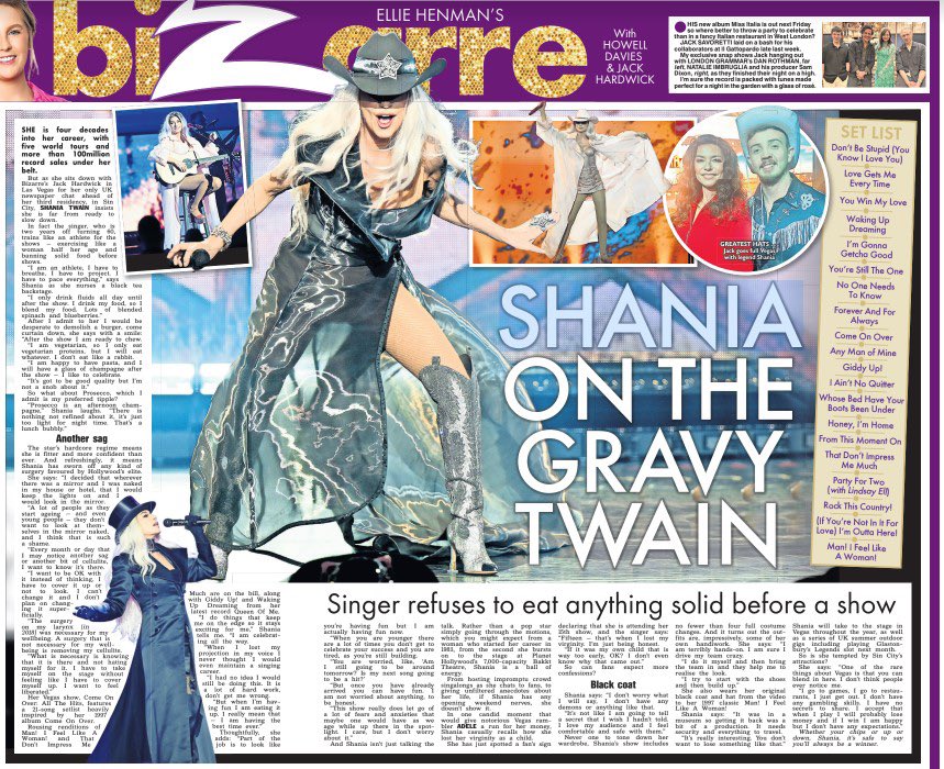 Great few days out in Vegas with @ShaniaTwain for the opening weekend of her amazing Come On Over - All The Hits Show at @PHVegas @BakktTheaterLV 🤠❤️🇺🇸 Full chat here thesun.co.uk/tvandshowbiz/2…