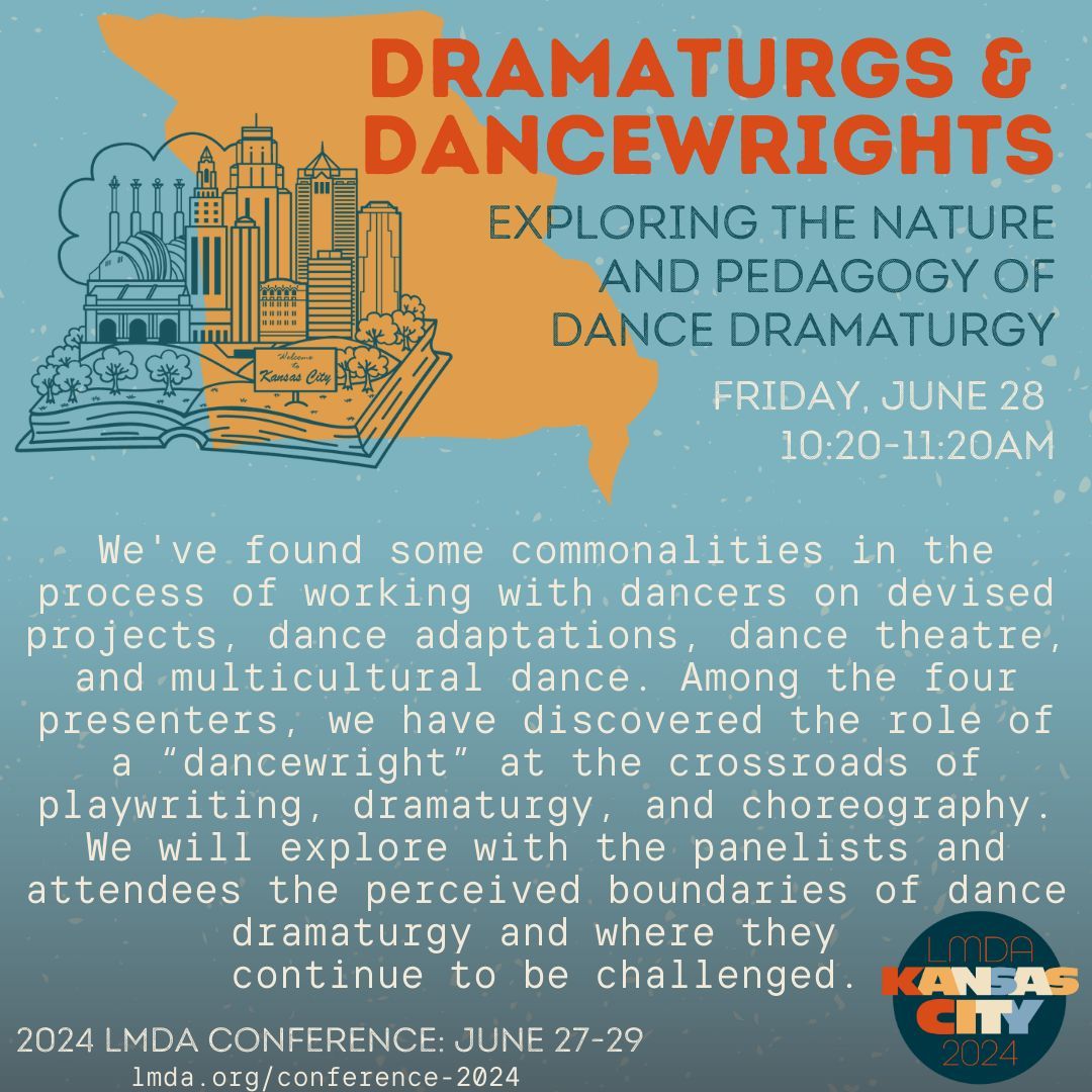 Highlighting LMDA 2024 Conference session: Dramaturgs and Dancewrights: Exploring the nature and pedagogy of dance dramaturgy lmda.org/conference-2024 Session Friday, June 28, 10:20am #dramaturgycrossroads #lmda2024 #lmda #dramaturgy #dramaturg