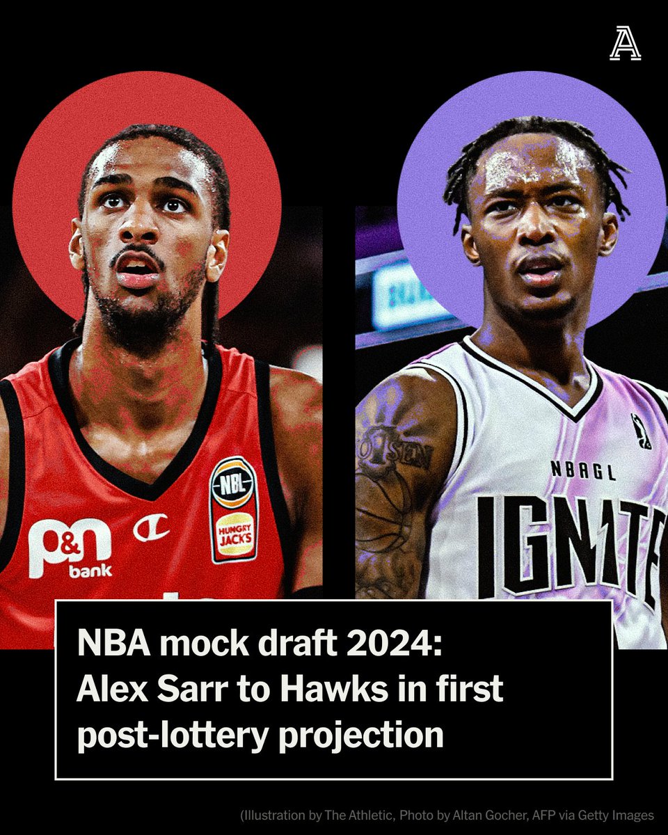 The 2024 NBA Draft Order is set 👀 ◽️ 1. Hawks ◽️ 2. Wizards ◽️ 3. Rockets ◽️ 4. Spurs ◽️ 5. Pistons Atlanta spiked all the way up to the No. 1 overall pick despite having the 10th-best odds and only a 3 percent chance at winning. Who will they take? theathletic.com/5483958/2024/0…