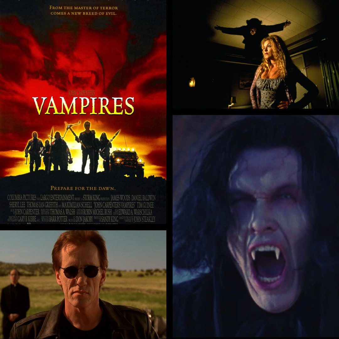 Vampires (1998), by John Carpenter follows the Vampire hunter Jack Crow on his mission of vengeance after his crew gets wiped out by some nasty blood suckers. Have you seen this one?
#90s #90shorror #horror #horrorfan #movies #InSearchofDarkness #90smovies