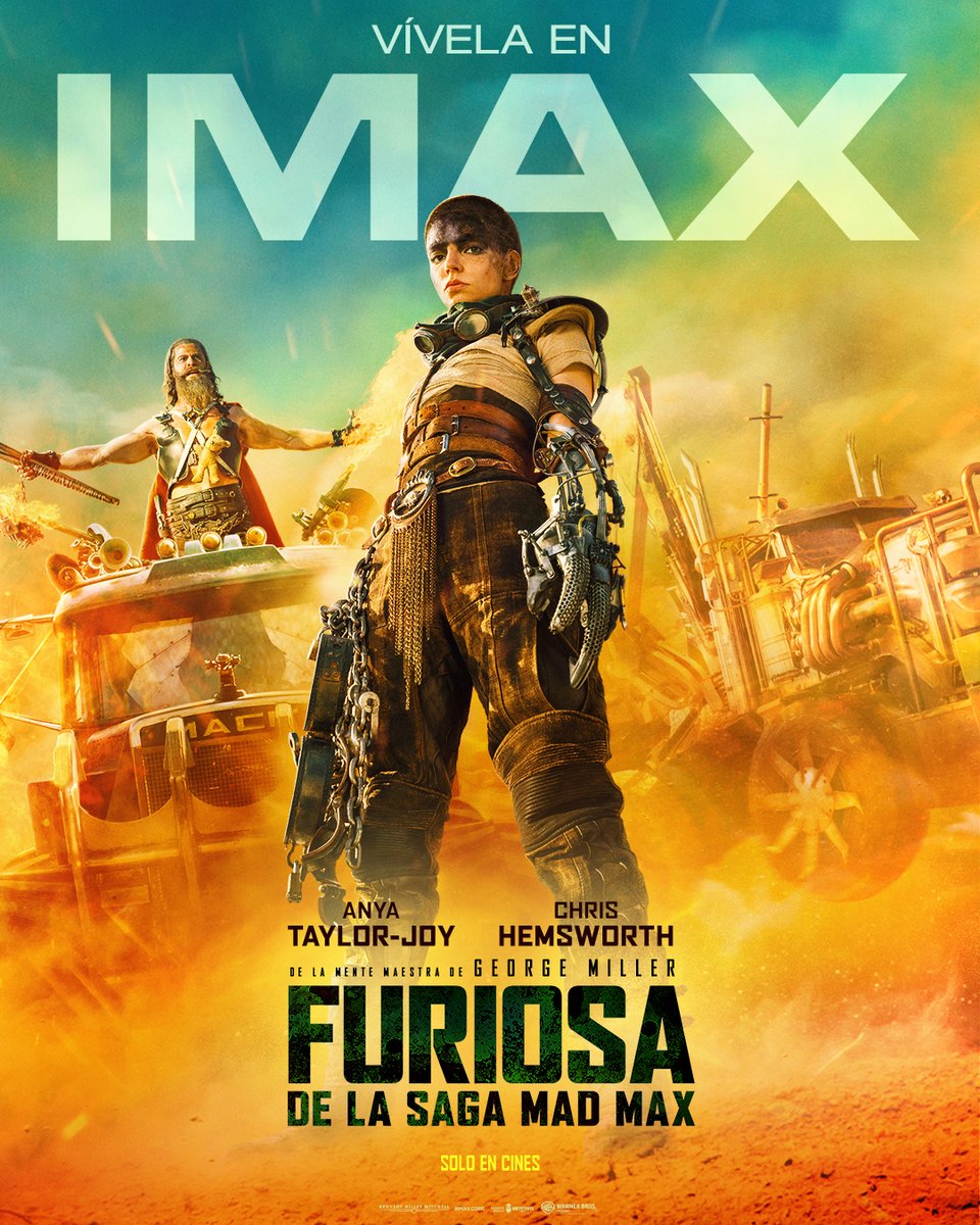 Sé parte de esta ÉPICA batalla entre #Furiosa y Dementus con la mejor tecnología de IMAX con Láser de Cinemex. Compra tus boletos para Antara, Parque Delta, Santa Fe y Tezontle: bit.ly/FURIOSA-CMX