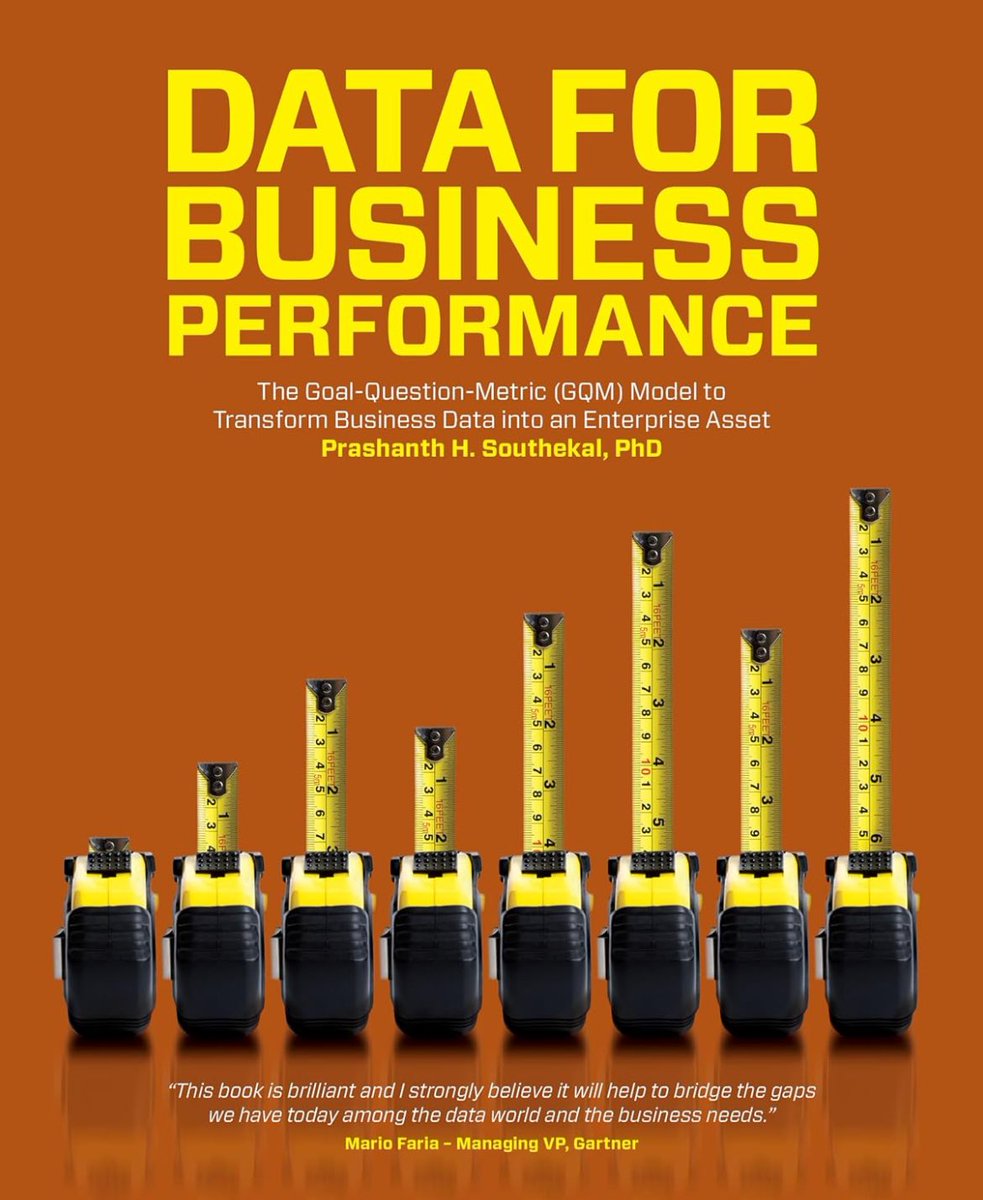 Data for Business Performance — The Goal-Question-Metric Model to Transform Business Data into an Enterprise Asset: amzn.to/3pvGHOL
——
#DataScience #Analytics #AI #MachineLearning #PredictiveAnalytics #DataStrategy #DigitalTransformation #CDO #CTO #CMO #DataInnovationDay