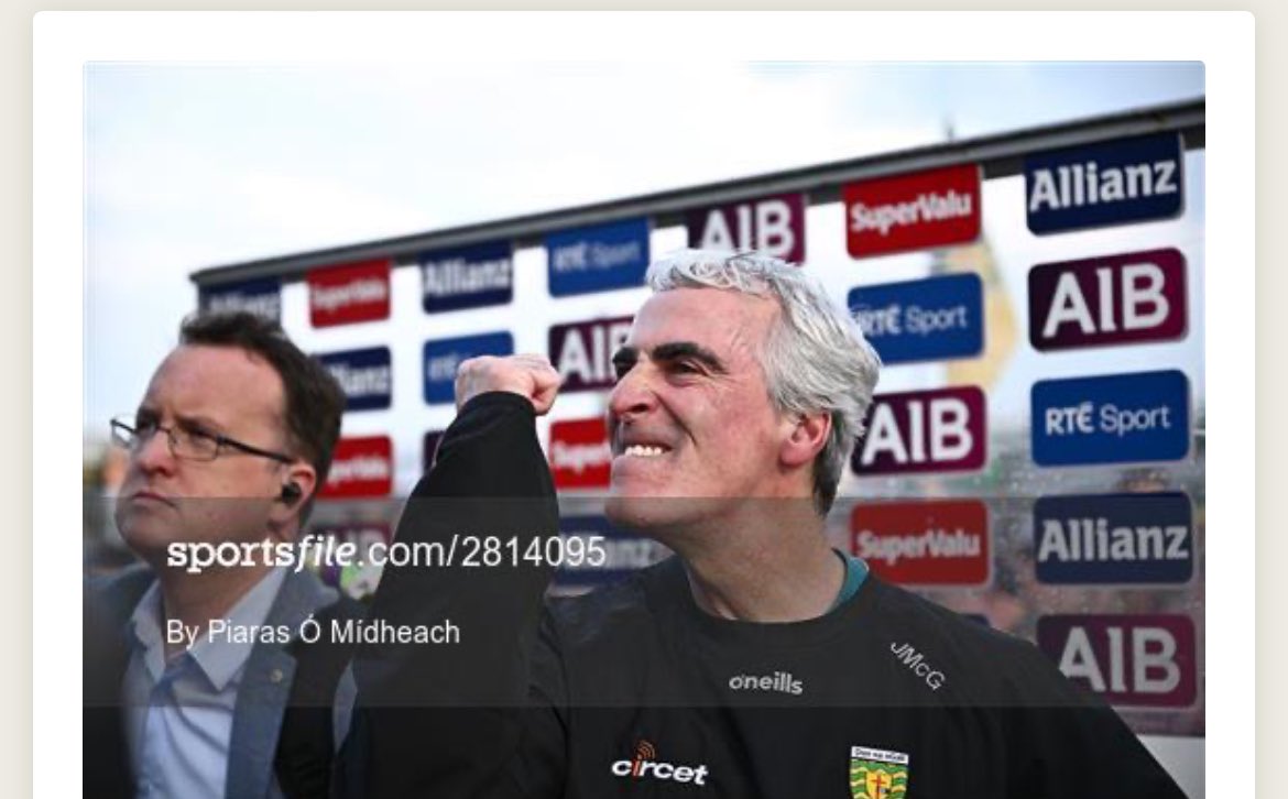 Damien O'Meara tweet media
