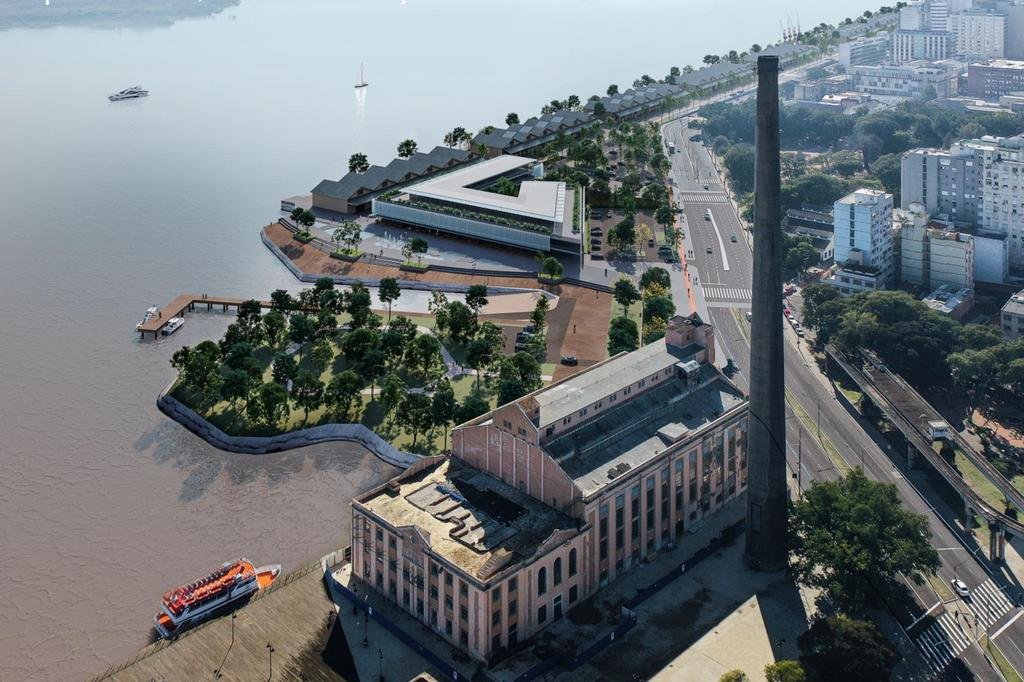For years Porto Alegre's conservative mayor Sebastião Melo pushed a 'riverfront revitalization' project that calls for ripping down 1km the flood containment wall and opening fancy restaurants. On Feb. 4, he auctioned 3km of riverfront to 2 private real estate companies.