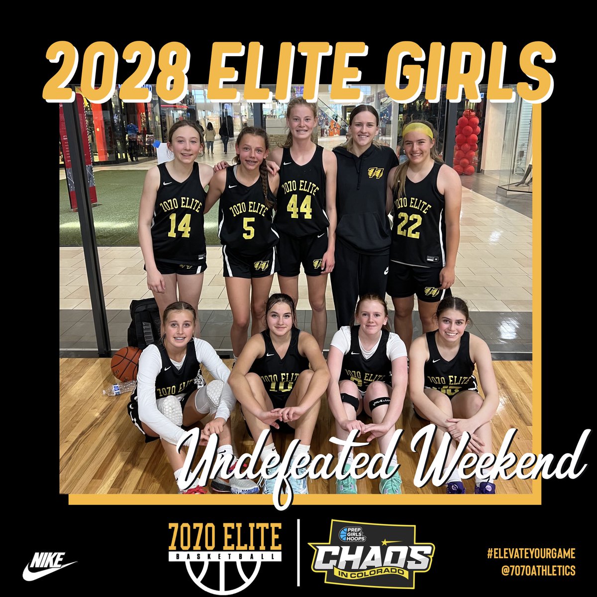 2028 Elite Girls Completes an Undefeated Weekend at the @PrepGirlsHoops #PGHChaosInColorado in Denver, CO!! 

#ElevateYourGame | #WeComin | #LoyalToTheSprings