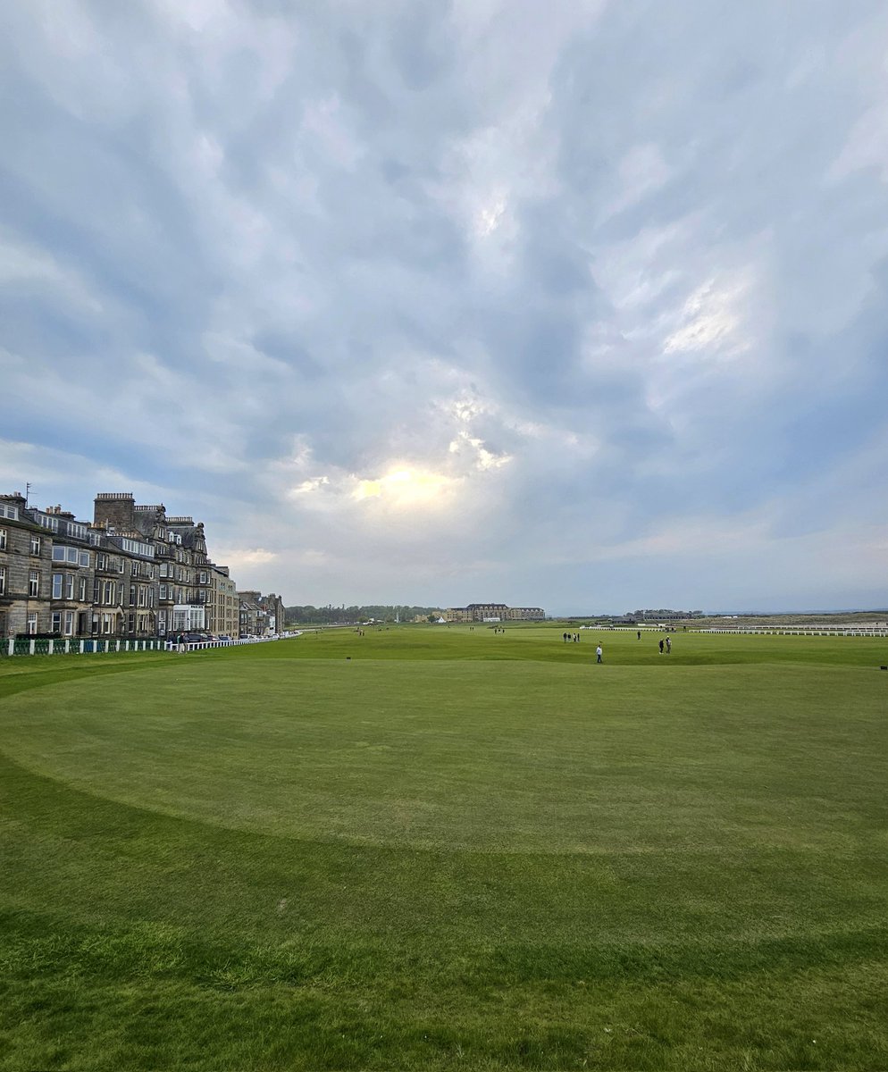 The 18th green at the Old Course #StAndrews