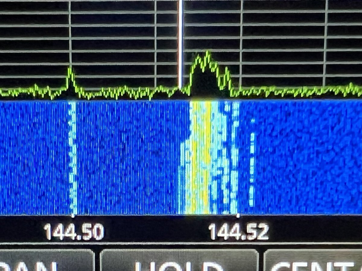 An OTH radar? oh no, it’s the CW VO1/M0XUU QO-100 pileup #amsat