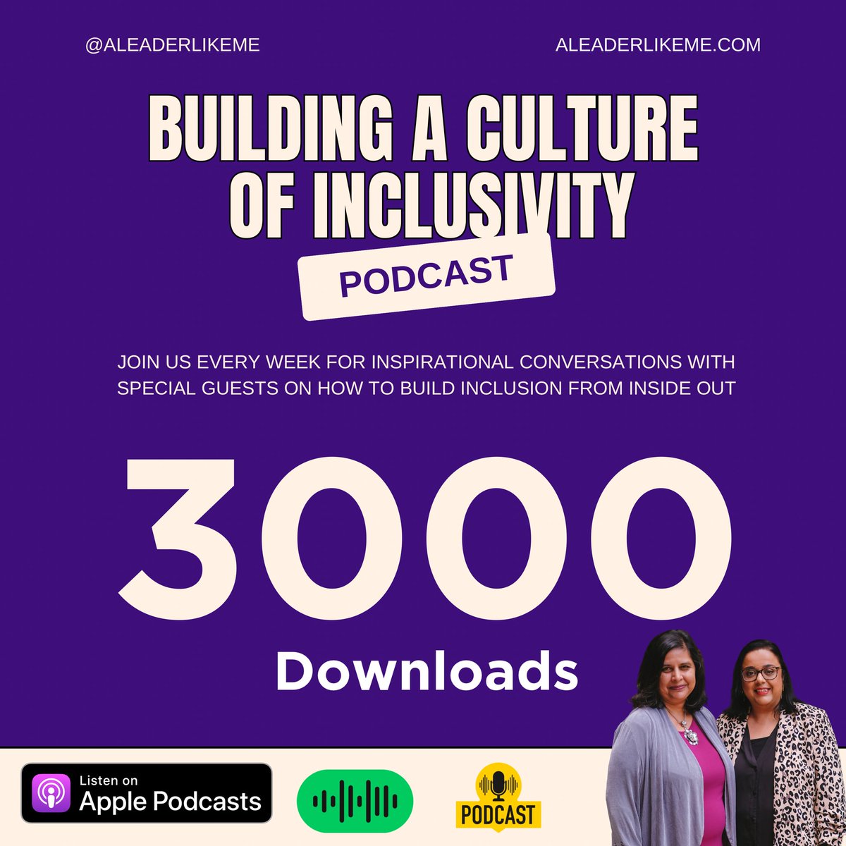 We hit a milestone number this weekend and we’re so chuffed. Thank you to those of you who have listened and continue to support us. If you’re interested in improving workplace cultures this podcast is for you. 

You can listen wherever you download your podcast!
