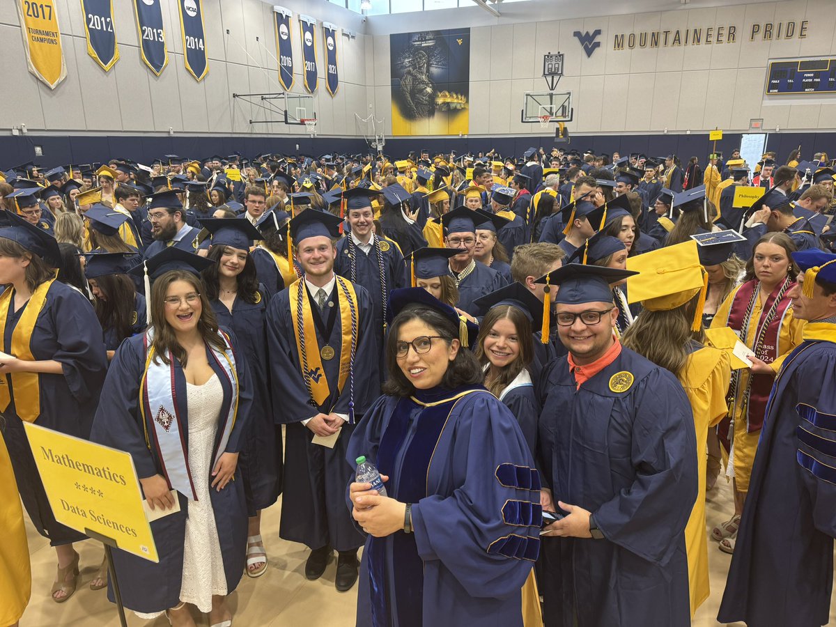 This is a summary of the Spring 2024 Commencement Ceremony for the WVU Math Department. Congratulations on your well-deserved success! As dedicated mathematicians, nothing and nobody can stop you! Keep smiling in the future. Love you all ❤️