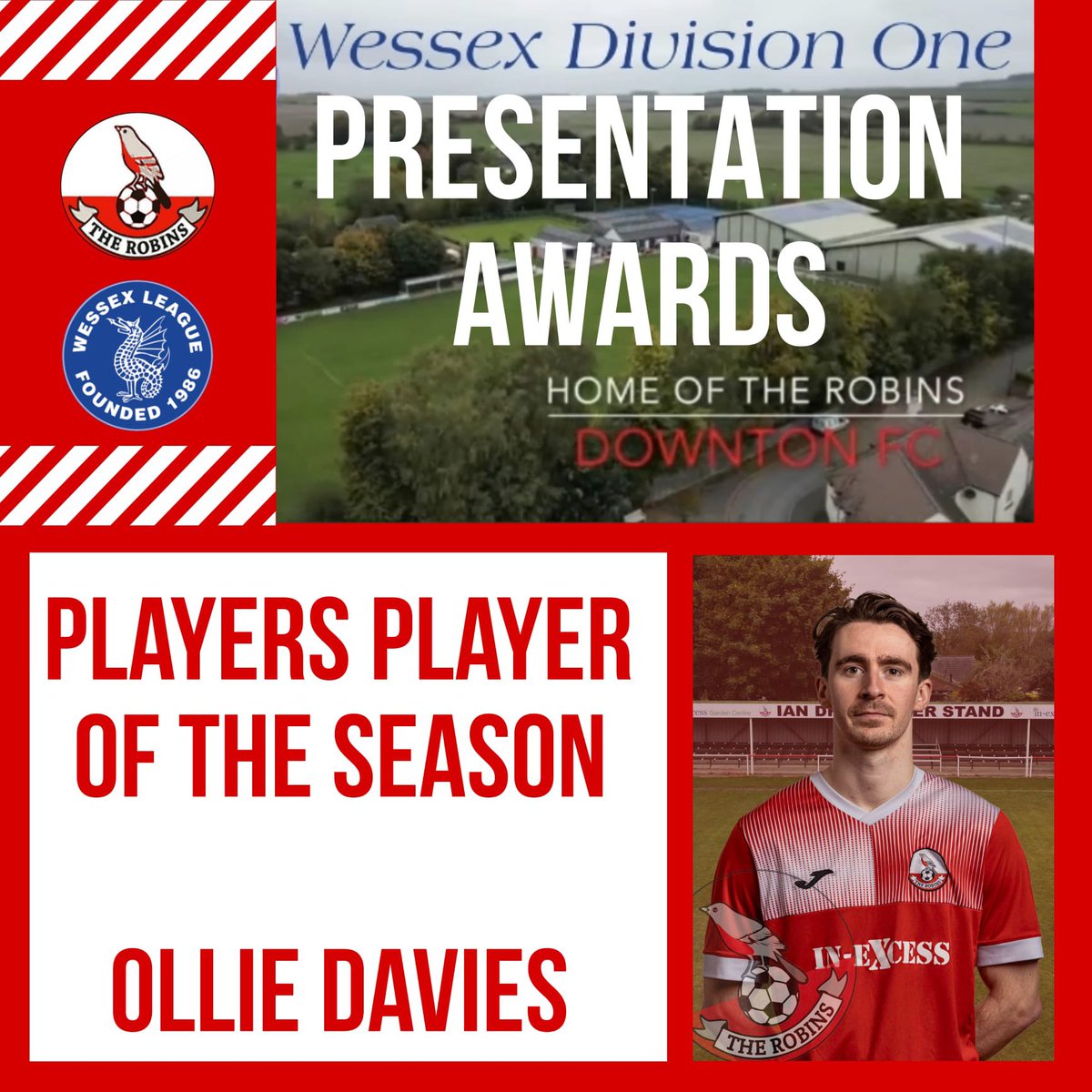 1st Team Awards Players Player of the Season - Ollie Davies Ollie is sponsored by David Hoskins , Cliff & Jackie Sheppard