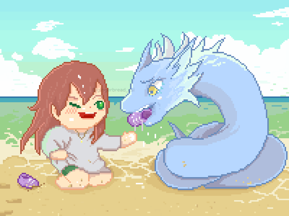 gingerbread_csi's tweet photo. 옛날 옛적, 그 무엇도 후회되지 않는 이무기가 살았어요
#자캐 #pixelpaint #너울이 https://t.co/9EN1JOmAaD