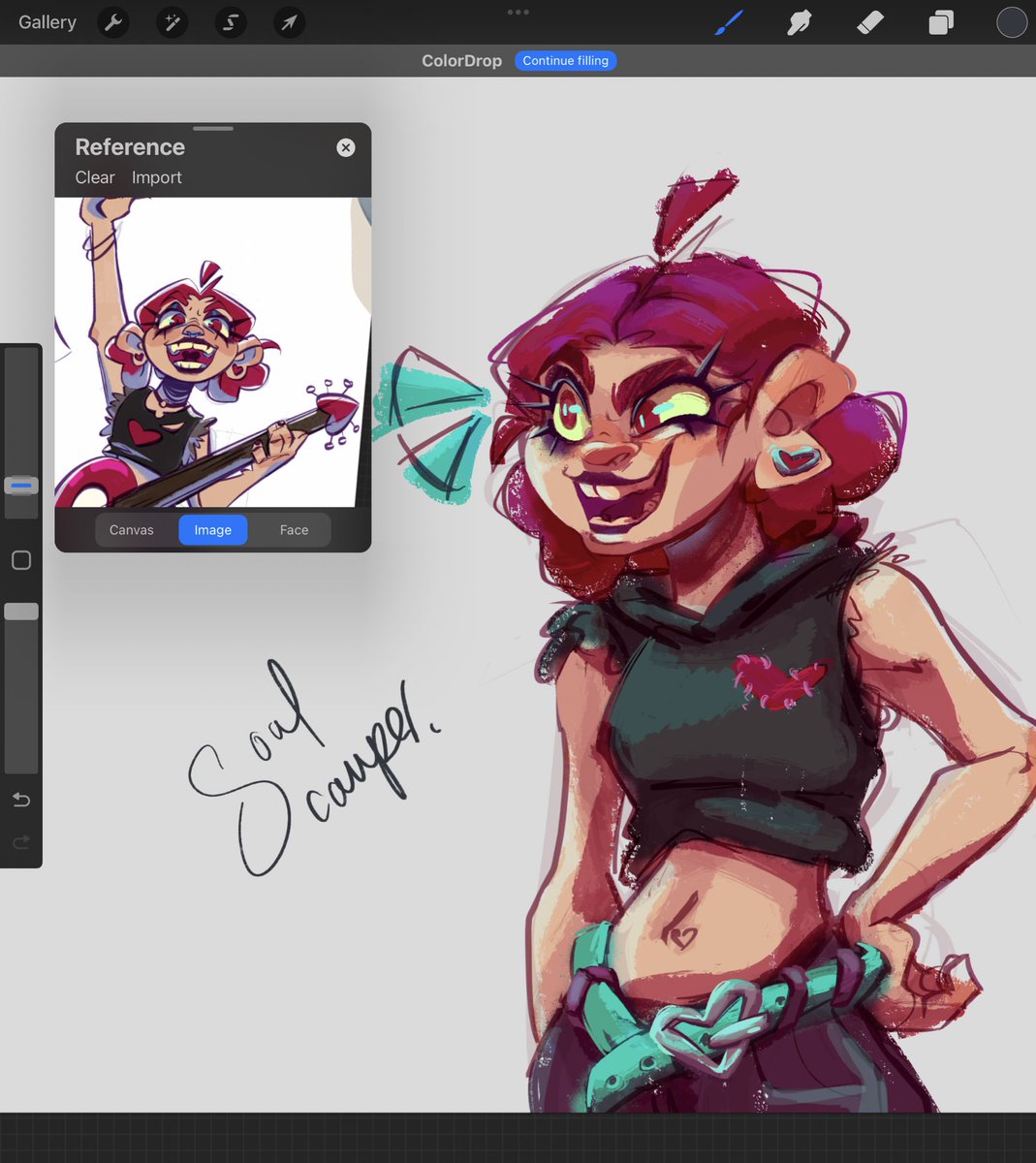 A WIP I did on the plane back from  #animayo for my new project!