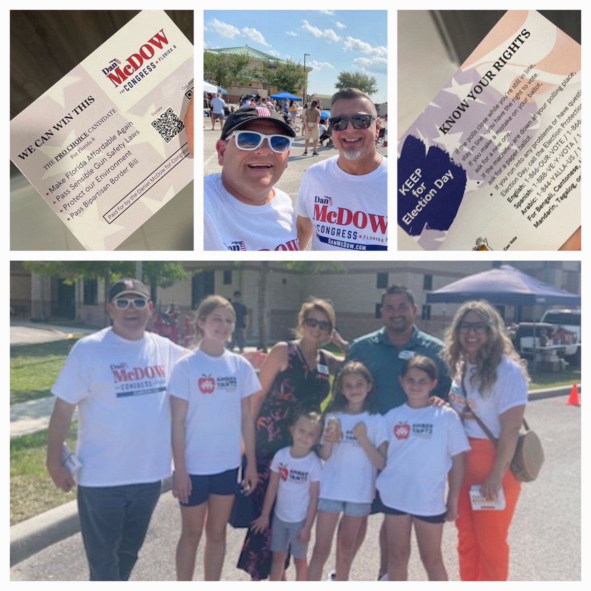 What a great afternoon! We've been handing out campaign palm cards at the Palm Bay Asian Fest with fellow candidates. #TakeBackFL #McDow4Congress