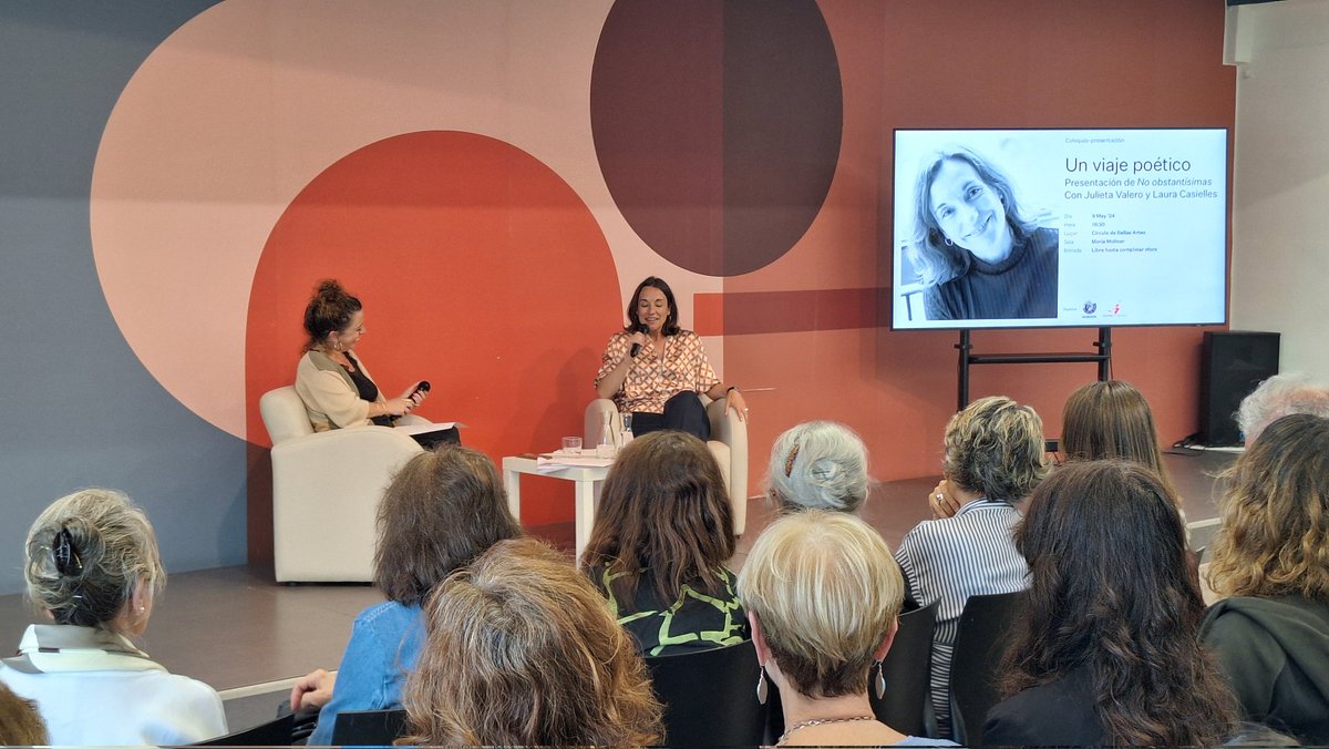 ¡Increíble la presentación de Julieta Valero en El Círculo de Bellas Artes! Su talento y pasión por la poesía brillaron en cada palabra. ¡Bravo por este gran logro! #JulietaValero #Poesía