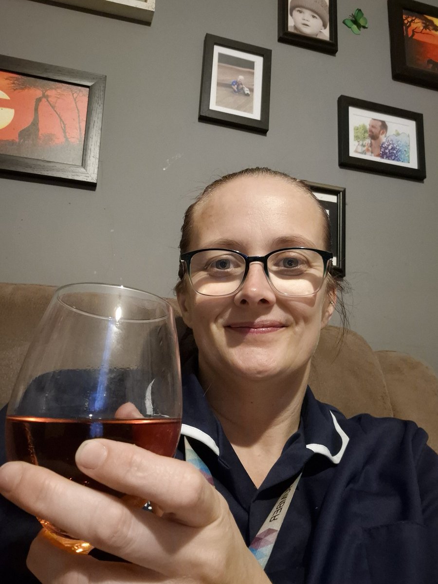 Didn't even wait for the uniform to come off!! 3 long days and i thought i was only doing 2 as i hadnt added OT to my diary!!!! Wouldn't change my job for the world (even though I moan about it!!)