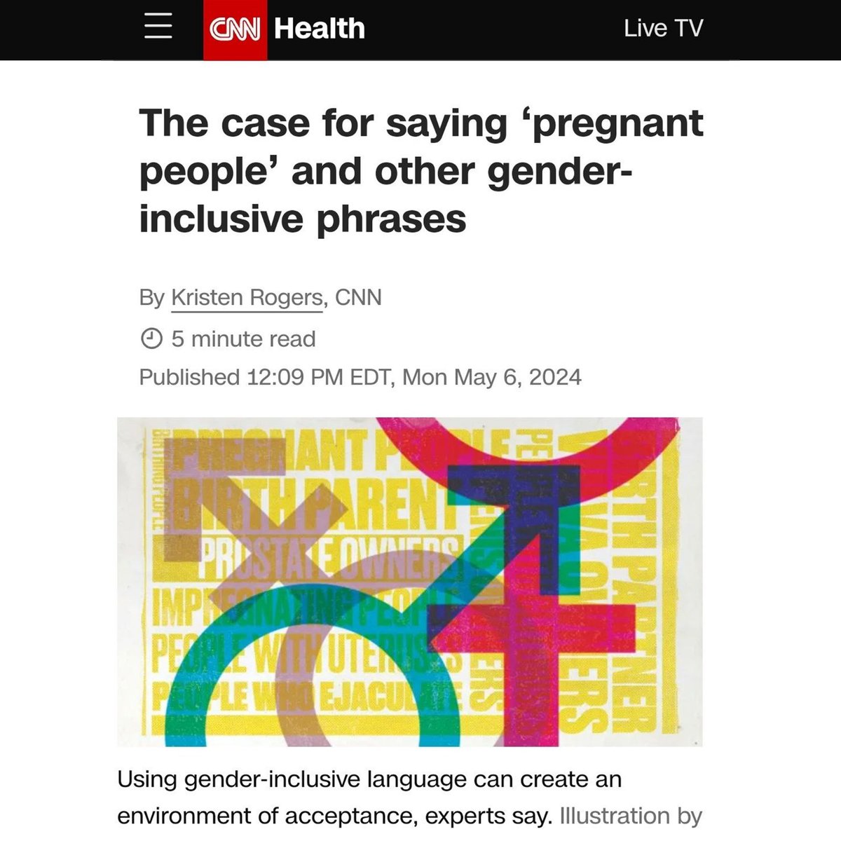 Let's take a moment to remember that MSM is actively attempting to destroy what it means to be a mother in the name of 'inclusivity.' Only women can get pregnant. Only women can be mothers. Happy Mother's Day!