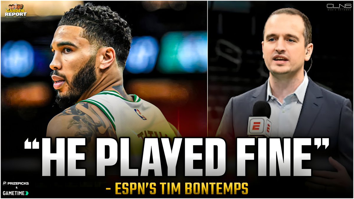 🚨Special Episode of the #GardenReport w/ @TimBontemps dropping at 6:30pm ET!

🏀Can Tatum play better?
🏀JT's MVP finish
🏀Is #Celtics-#Cavs series over?
🏀Can #Knicks challenge Boston? 

Watch the PREMIERE⬇️
📺: youtu.be/KIRD4WX5hnc

⚡️by @PrizePicks | @pxg | @Gametime