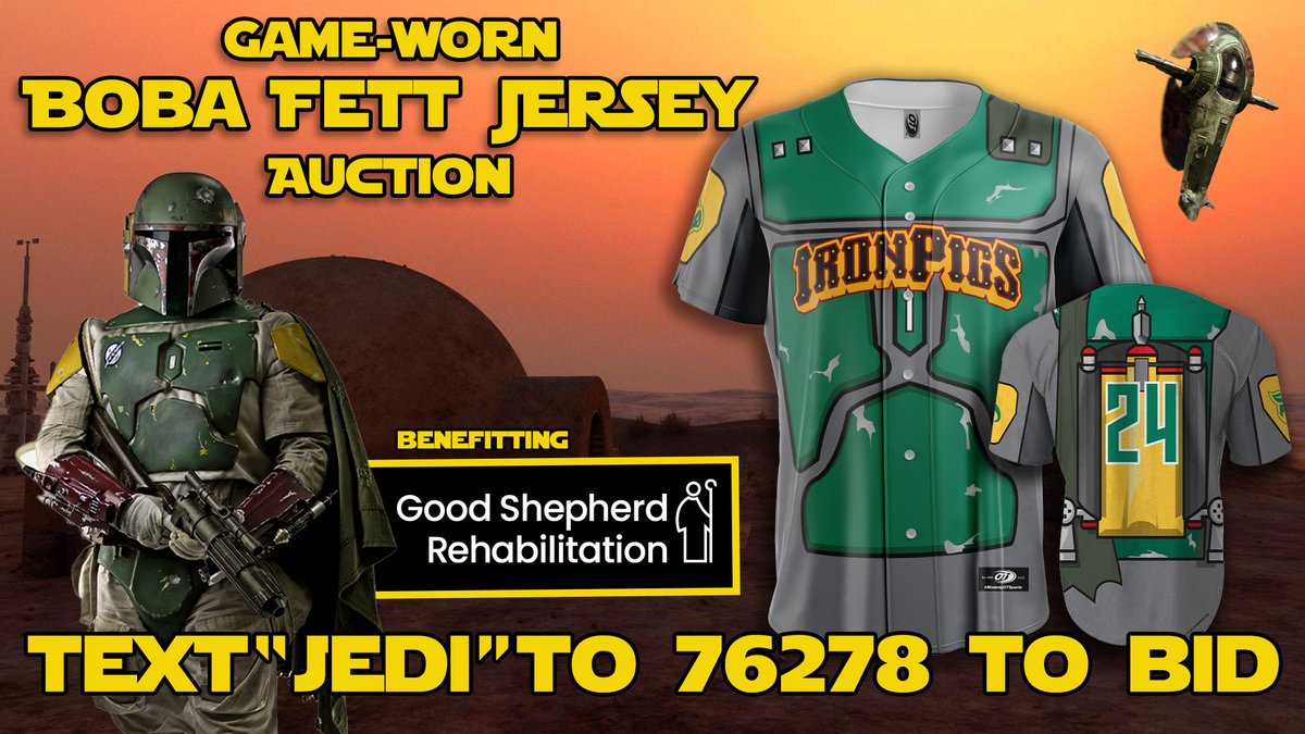 Lehigh Valley IronPigs (@ironpigs) on Twitter photo 24 hours until the Star Wars jersey auction closes!
Bid on game-worn, autographed jerseys from Friday night's game! Proceeds will benefit <a href="/GSRN/">Good Shepherd Rehabilitation</a>.
Bid Here: Jedi.givesmart.com 24 hours until the Star Wars jersey auction closes!
Bid on game-worn, autographed jerseys from Friday night's game! Proceeds will benefit <a href="/GSRN/">Good Shepherd Rehabilitation</a>.
Bid Here: Jedi.givesmart.com