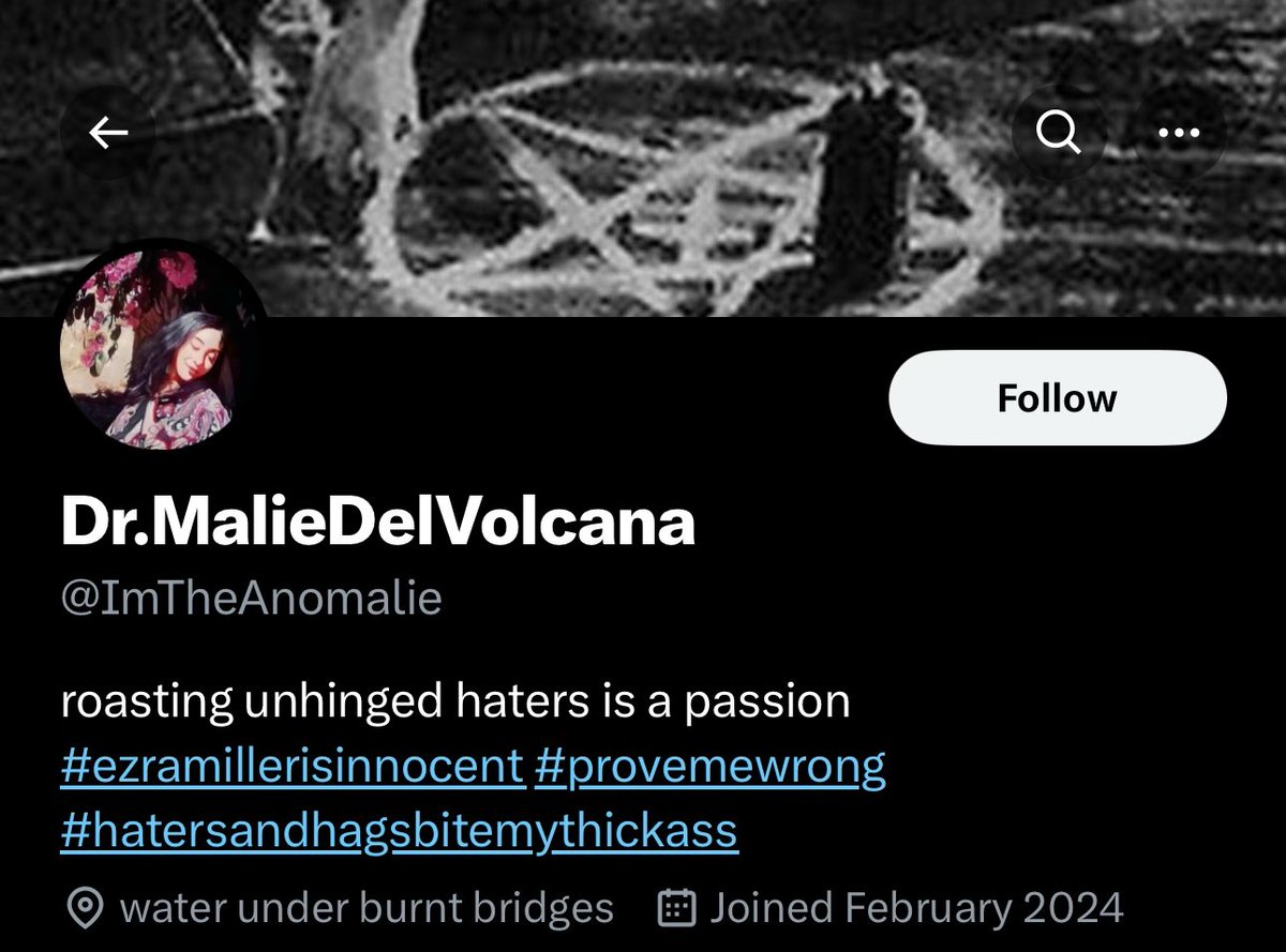 Ezra Miller’s weird, pedo cultists have found me again. Of course they’d also be Satanists. 🙄