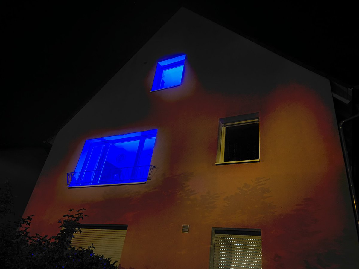 Ich habe heute Nacht zwei Fenster blau beleuchtet. Eines für mich und das zweite für @sarah_buckel 💙💙
#LightUpTheNight4ME
