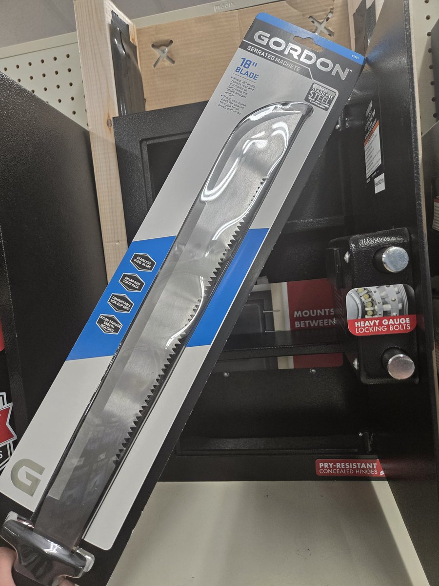 Hey Brits:

I went into Harbor Freight with my gun on me. Turns out, they have 18 in blades for $5.99. Absolute steal.

When I got back to my gas guzzling truck, I realized I passed up the pepper spray. Had to go back.

Since 1776, we haven't wanted to be like you. We still don't
