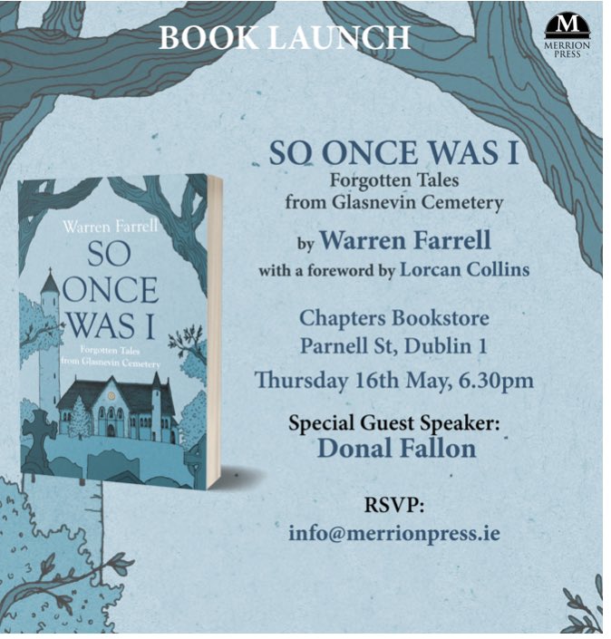 Massive thank you to Tomás Conneely from thebookshop.ie @TheBookshopIE for featuring my debut book So Once Was I in his interview with the @irishexaminer when asked about his desert island books! Launch on Thurs 16th May in @chaptersbooks All welcome! @MerrionPress