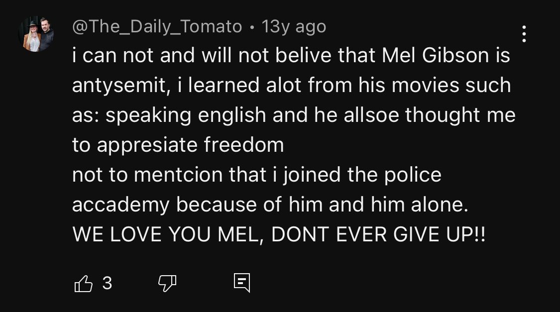 comment on mel gibsons dui video