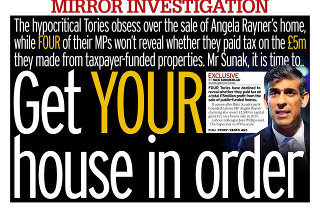 #ToryMPs won't reveal whether they paid tax on the £5,000,000 they made from taxpayer funded properties. Sunak it's time to come clean on Tory tax avoidance. #ToriesOut675 #SunakOut565 #ToryCorruption #GeneralElectionNow