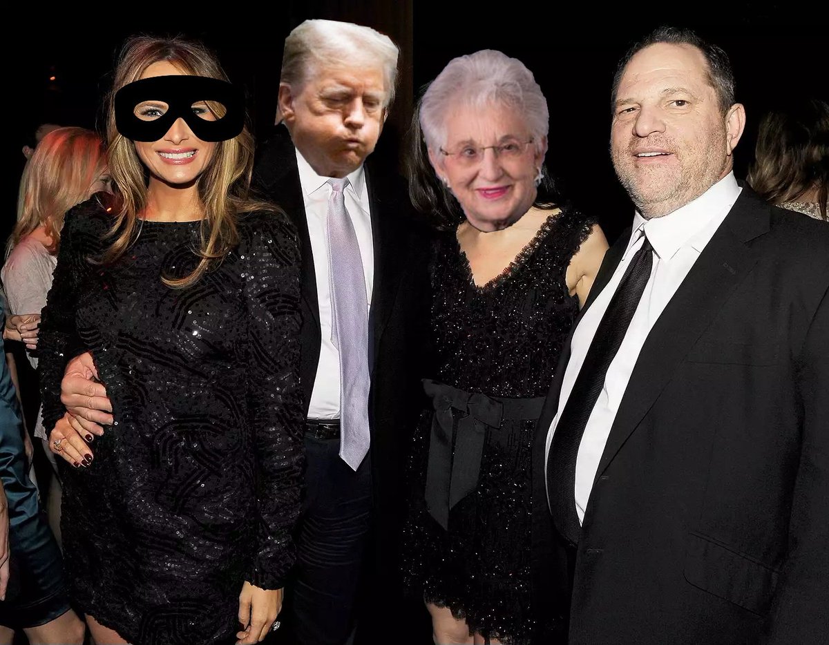 Like #RogerStone I cannot attest to the veracity of this photo, but golly gee, now it all makes sense! #HarveyWeinstein and #DonaldTrump, brothers in #rape! #TrumpisARapist #TrumpRally #TrumpIsNotFitToBePresident #VonSchitzenpants #DementiaDon, yeah, go for the #insanity defense