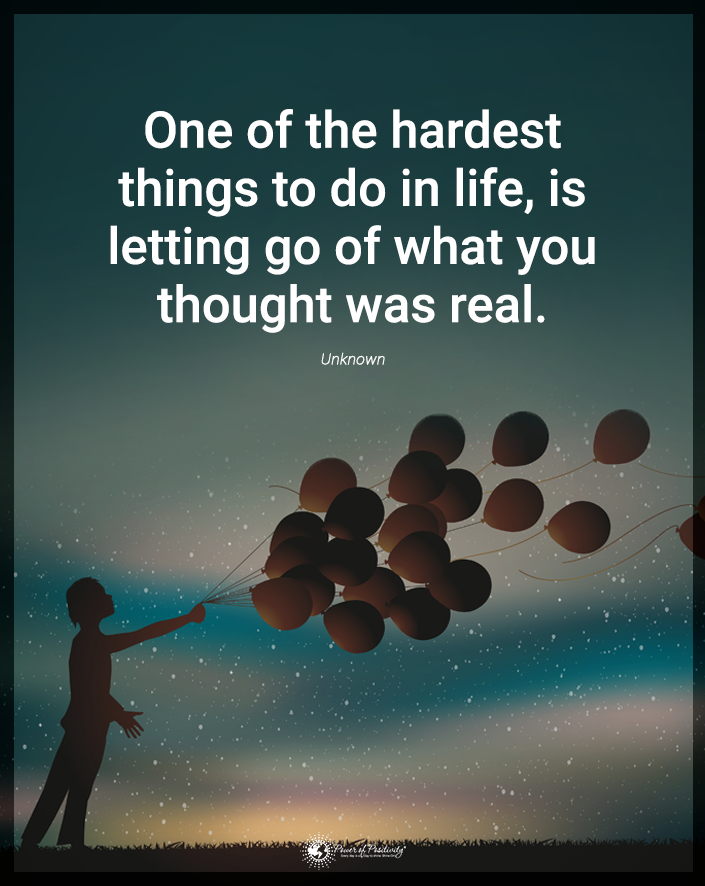 “One of the hardest things to do in life…”