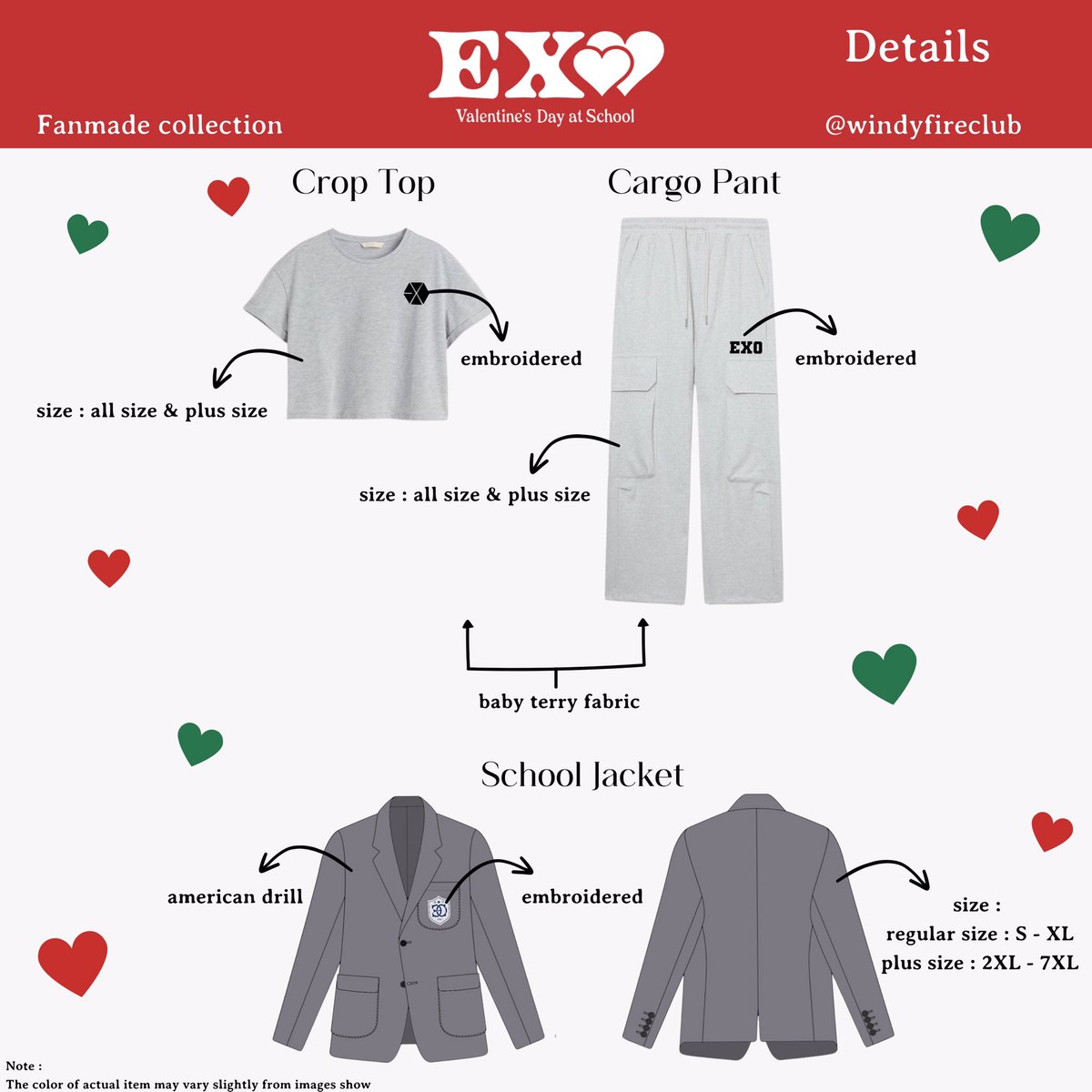 Fandomentalisst's tweet photo. [USA GO/Pls RT 💜]
💕EXO Valentine's Day at School 💕
✧˖°Fan Made Collection by @windyfireclub ✧˖°
@weareoneEXO

🗓 Deadline: May 23, 2024
🛒 Details &amp; Order Here: https://t.co/c81u7Fzmpx
#exowts #exogrouporder #wtsexo #exol #exousago https://t.co/KKoVXX3cKt