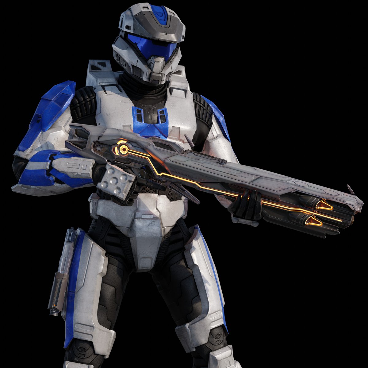 Bungie-era armor + 343-era weaponry = Best of both worlds. #Halo #Blender