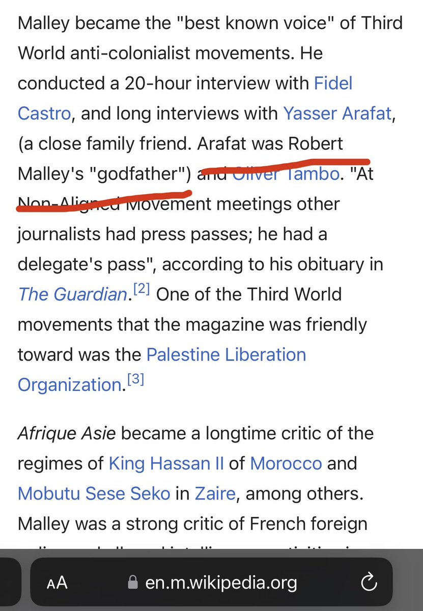 As a reminder, Robert Malley, who was Obama’s top Middle East advisor and responsible for negotiating his nuclear deal with Iran Who was also Biden’s top negotiator with Iran Who stole classified documents which were then given away Had Yasser Arafat as his unofficial…