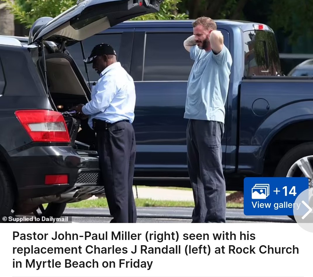 'He has not been fired’, the preacher, 72, said during a sermon at Solid Rock Ministries in Myrtle Beach, South Carolina, on Sunday. ‘I have released him from ministerial functions for a minute to get some healing, and some counselling and some guidance. You can't go through…