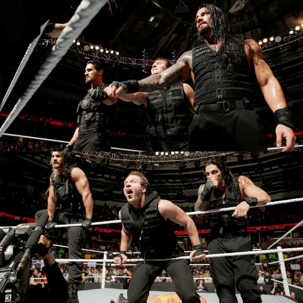 10 years ago today, The Shield made a big statement following #WWERaw main event, standing tall over Evolution.🔥