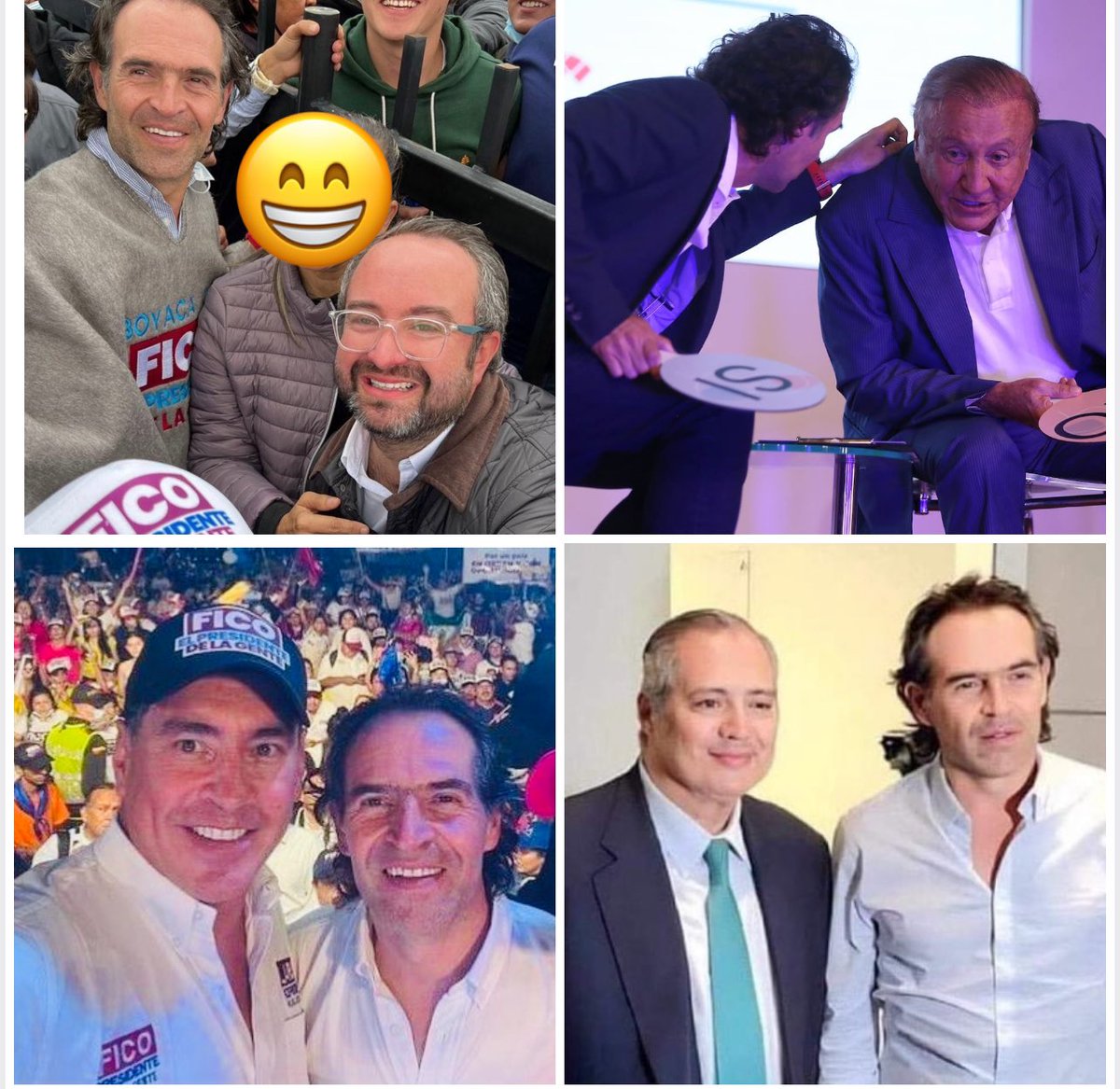 Con Ciro Ramírez, el señor Name, en la Rodolfoneta o abrazado con Prada, si hay corrupción aparece al lado Fico