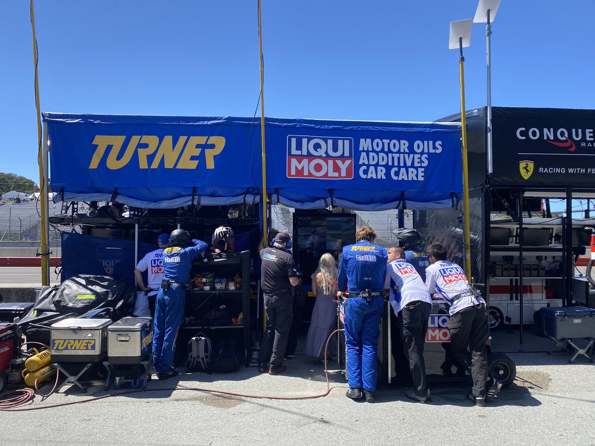 Health Report: There is not a single fingernail on any of the hands in this pit stall. Our team manicurist is going to have a heck of a time restoring our glam… 😳 #IMSA 💙💛