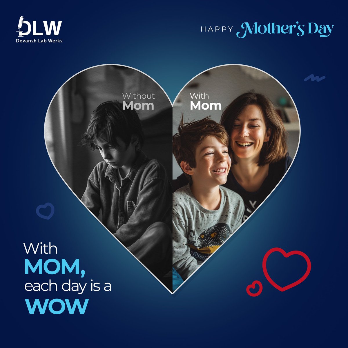 From keeping your room tidy to protecting your health, Just like DLW stands by you, safeguarding your well-being with accurate diagnostics. Happy Mother’s Day to all the incredible moms! 

#DLW #DevanshLabWerks #HappyMothersDay #MomsHealth #HealthyMom #Alabama #USA #Dallas #Texas