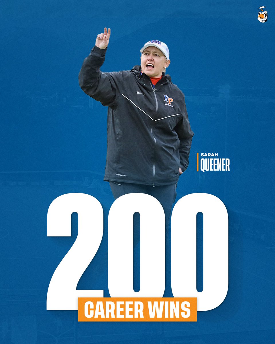 200 CAREER WINS! With a 19-7 victory over George Fox in the Second Round of NCAAs, head coach Sarah Queener has earned her 200th career win! #GoSagehens #SagehensLAX