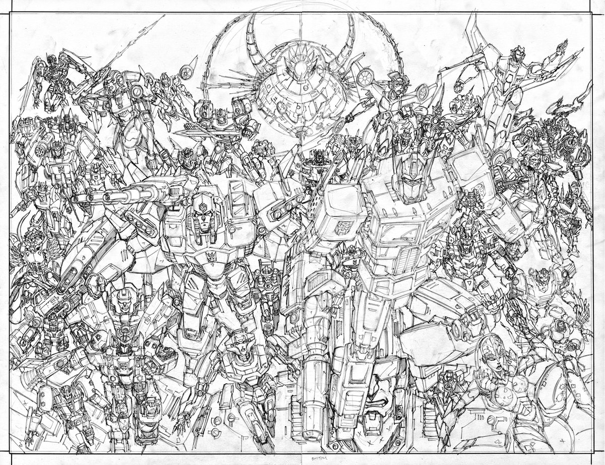 Something I'm working on for @tfconofficial for the 40th anniversary of #Transformers 
Hopefully I can get this whole project idea done in time :)
#40thAnniversaryTransformers #hasbro #drawing #OptimusPrime #Megatron #G1 #BeastWars #TFA