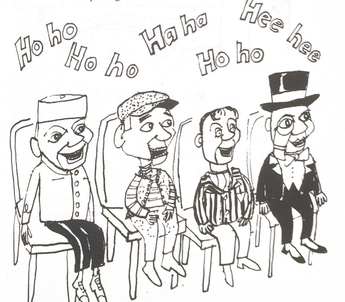 The Ventriloquists’ Convention Will be gathering tonight: Rhymes too numerous to mention To themselves they will recite. That classic one they do, by heck, The goy stood on the gurning geck.