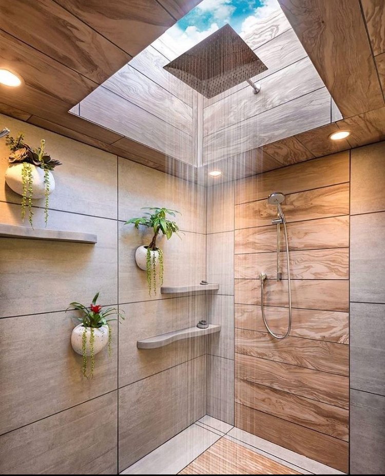 Cozy shower.